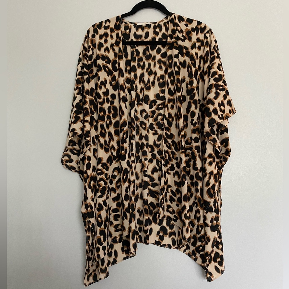 maurices animal print kimono